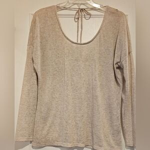 Studio Y Crochet back sheer top